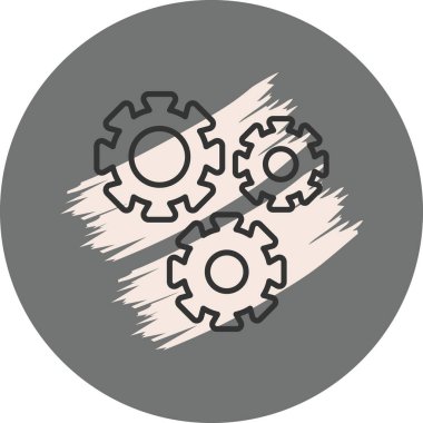 Arka planda dairesel dizayn edilmiş üç vites