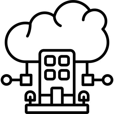 İnşaat ve bağlantılarla ilgili bulut hesaplama kavramı