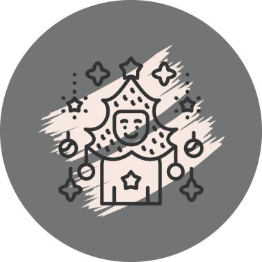 Şenlikli Noel ağacı kostümü giyen kişi