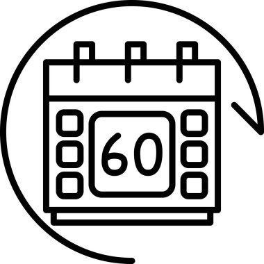 Takvim simgesi 60 günlük döngüyü gösterir