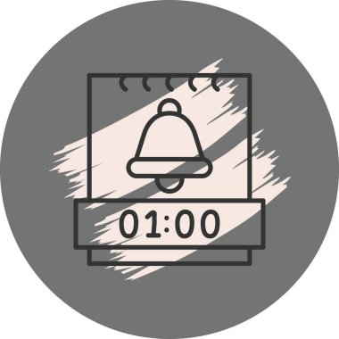 Alarm saat simgesi zaman ve takvim