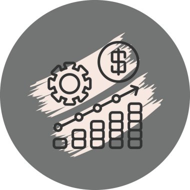 Mali büyümeyi gösteren dolar işareti grafiği