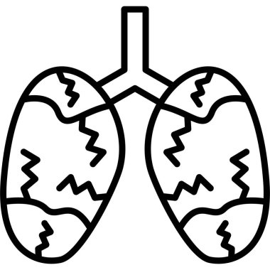 İnsan akciğerlerinin basit taslağı