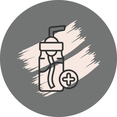 Saman ve artı ile şişe içmek