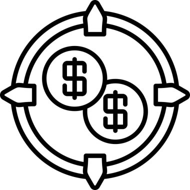 hedef web simge vektör çizim