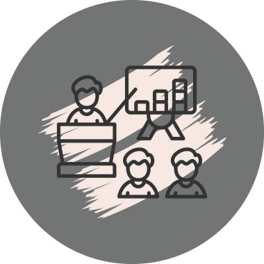 Grafikte veri sunan kişi