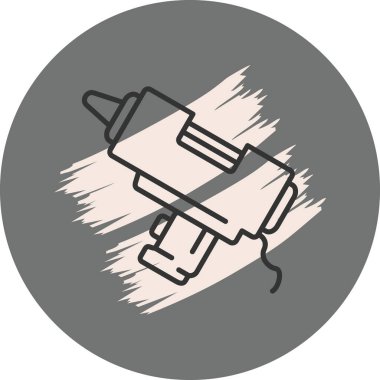 Yapıştırıcı tabancasının basit taslağı