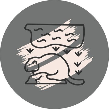 Kunduz simgesi vektör çizimi tasarımı