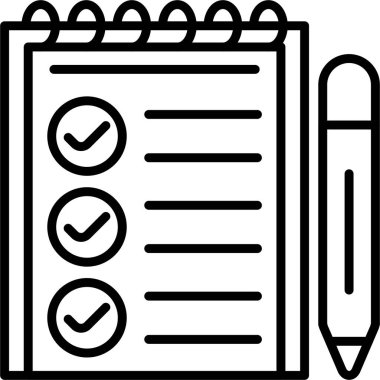 Liste ve kalem içeren defter yalan söylüyor