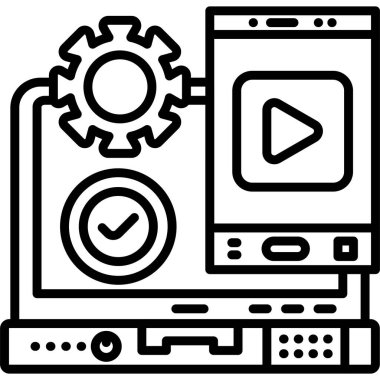 Laptop akıllı telefon dişli çalma düğmesi işaretleme