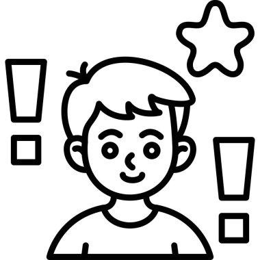 Simge vektör illüstrasyon tasarımını gözden geçir