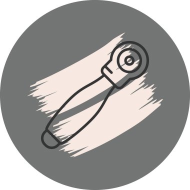 Sapı ve bıçağı olan dairesel kesici aracı