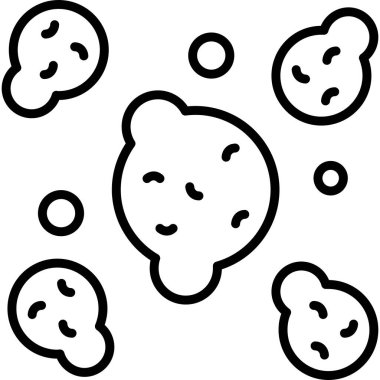 Çeşitli dairesel şekillerin basit çizgisi