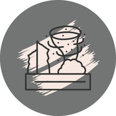 Cam ve duman içeren soyut tasarım