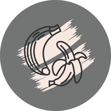 Dairesel arkaplanda iki muz resmi