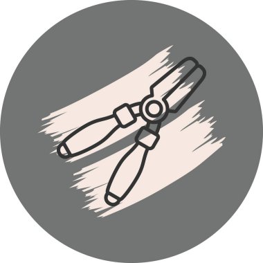 Kerpeten simgesi, vektör illüstrasyonu basit tasarım