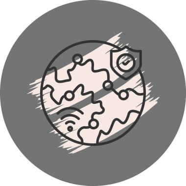 Ağ simgesi vektör illüstrasyon tasarımı