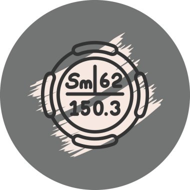 Samaryum web simgesi vektör çizimi