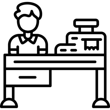 Yazar kasada çalışan kişi.