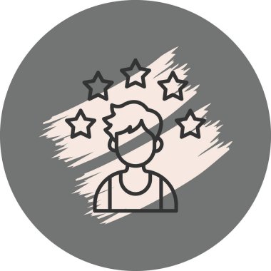 düz Beğeni Simgesi vektör çizimi tasarımı