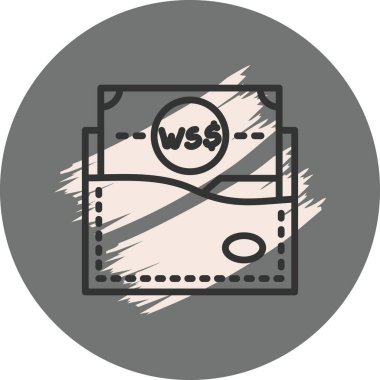 Samoa Cüzdanı Dinamik Modern Yaratıcı Vektör Varlığı