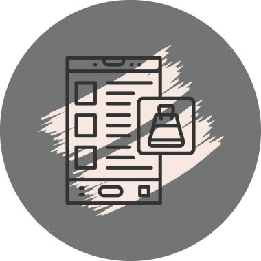 Alış veriş listesi ve şişe gösteren akıllı telefon