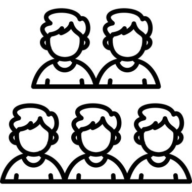 İki sırada oturan altı çizgi film çocuğu.