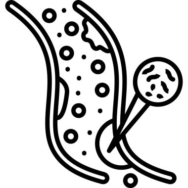 Hücrenin içinde iğneyle bakteri