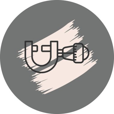 Dairesel gri arka planda basit tesisat araçları