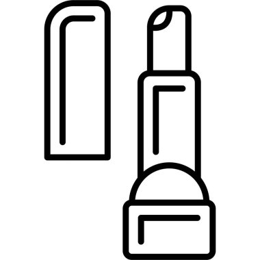 Yanında kapakla açılmış ruj tüpü.