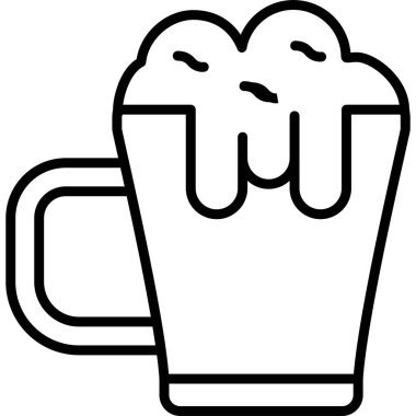 Köpüklü bira bardağı altın sıvıyla dolu.