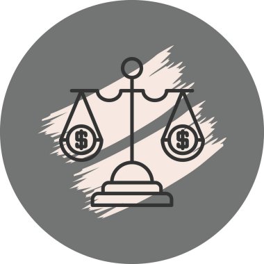 Her iki taraftaki para çantalarını dengeler