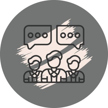  toplantı simgesi vektör illüstrasyon tasarımı