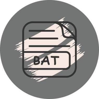 BAT File Icon, social media graphic