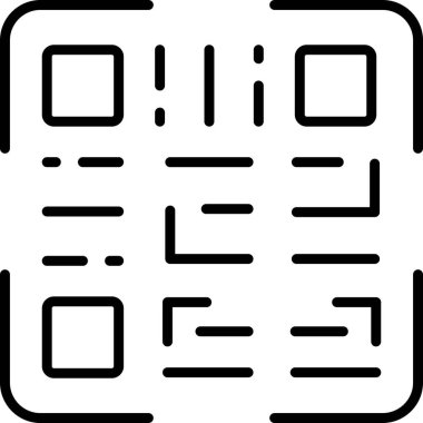 Siyah ve beyaz qr kod desen tasarımı