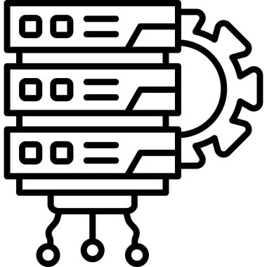  veri simgesi vektör illüstrasyon tasarımı