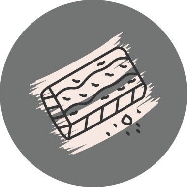 Arkaplanda çikolata çizimi