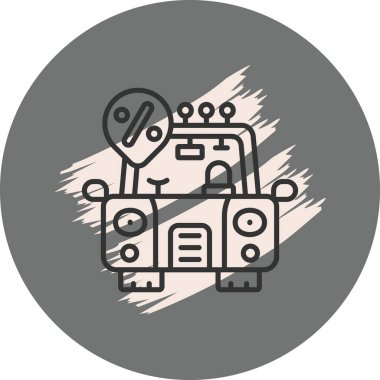 Konum kodu ve yüzdesi olan çizgi film arabası