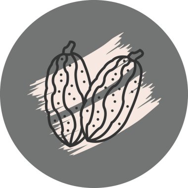 Soyut arkaplan tasarımlı iki kakao kabuğu