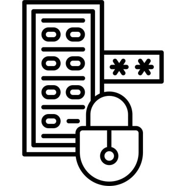 Kilit ve tuş takımı ile güvenli parola girdisi