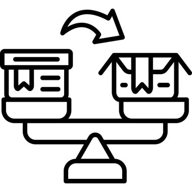 Hareket gösteren oklarla iki konteynırı dengelemek