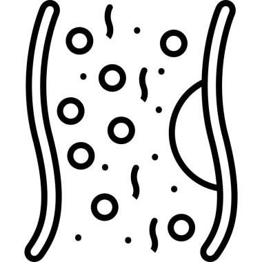 Çemberler ve dalgalı çizgiler ile soyut desen