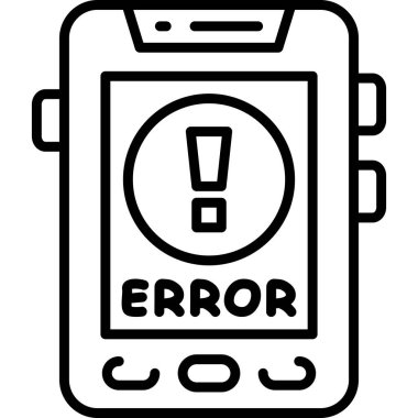 Ekranda akıllı telefon görüntüleme hatası iletisi