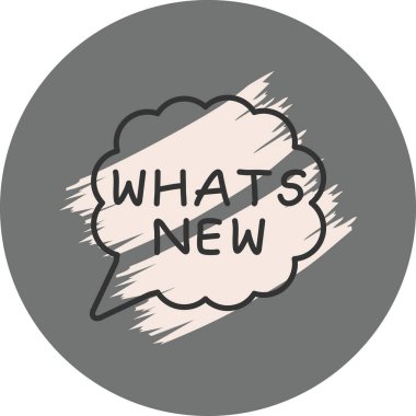 Yeni metni içeren konuşma kabarcığı grafiği