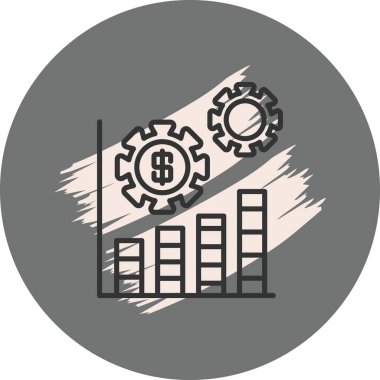 Büyüme grafiğinde vites ve dolar işareti