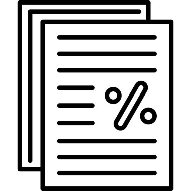 Yüzde sembolünü gösteren iki sayfa kağıt