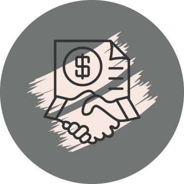 Dolar işareti belgesi ile el sıkışma anlaşması