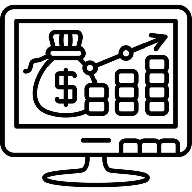 Pazarlama simgesi vektör illüstrasyon tasarımı
