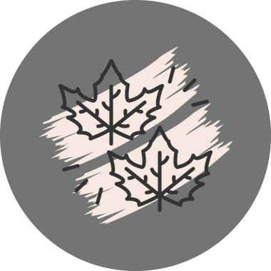 Soyut arkaplan tasarımlı iki yaprak