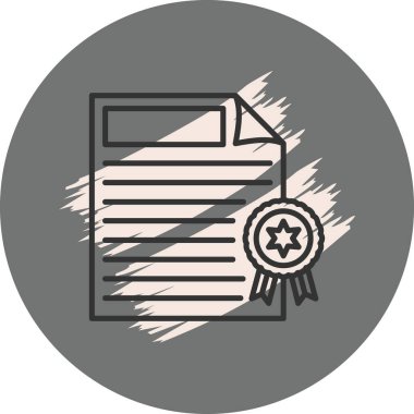 Sertifika Simgesi, Beyaz Arkaplanda Basit Resimler 